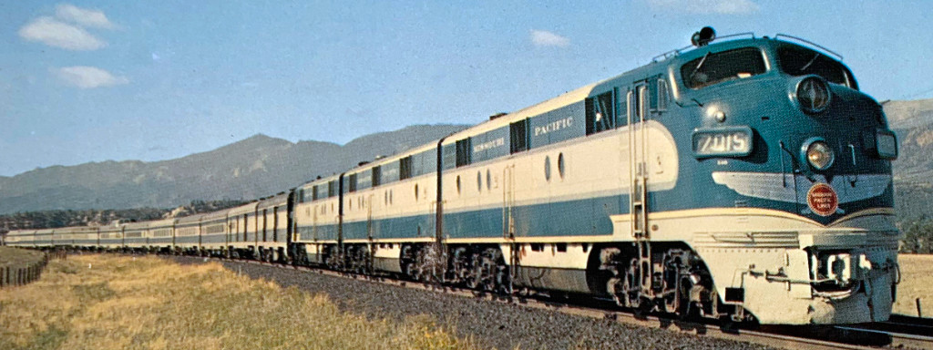 View of Missouri Pacific Eagle in a promotional postcard