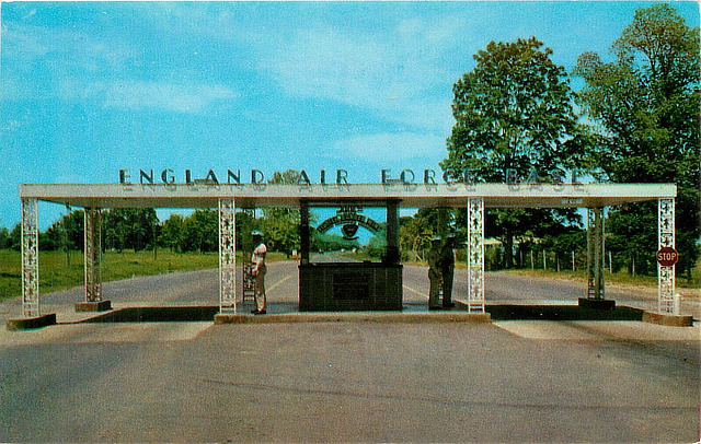 Main Gate at England Air Force Base in Alexandria, Louisiana Main Gate at England Air Force Base in Alexandria, Louisiana