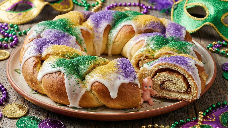 Alexandria Louisiana Mardi Gras King Cake!