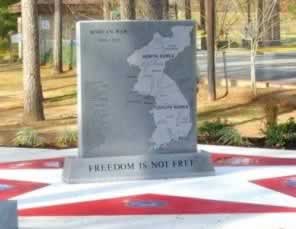 Korean War Memorial, Kees Park, Pineville, Louisiana ... "Freedom Is Not Free"