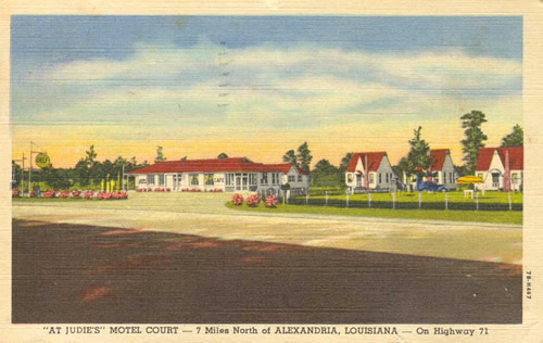 Judie's Motor Court, north of Alexandria on Highway 71